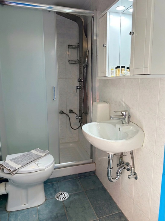 Twin Bed Studio Bathroom